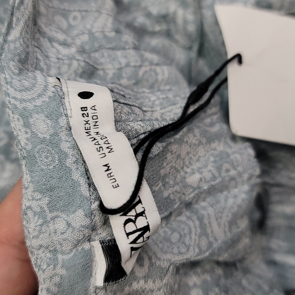 Zara Semi Sheer Wrinkled Button Down Dress - Picture 16 of 16